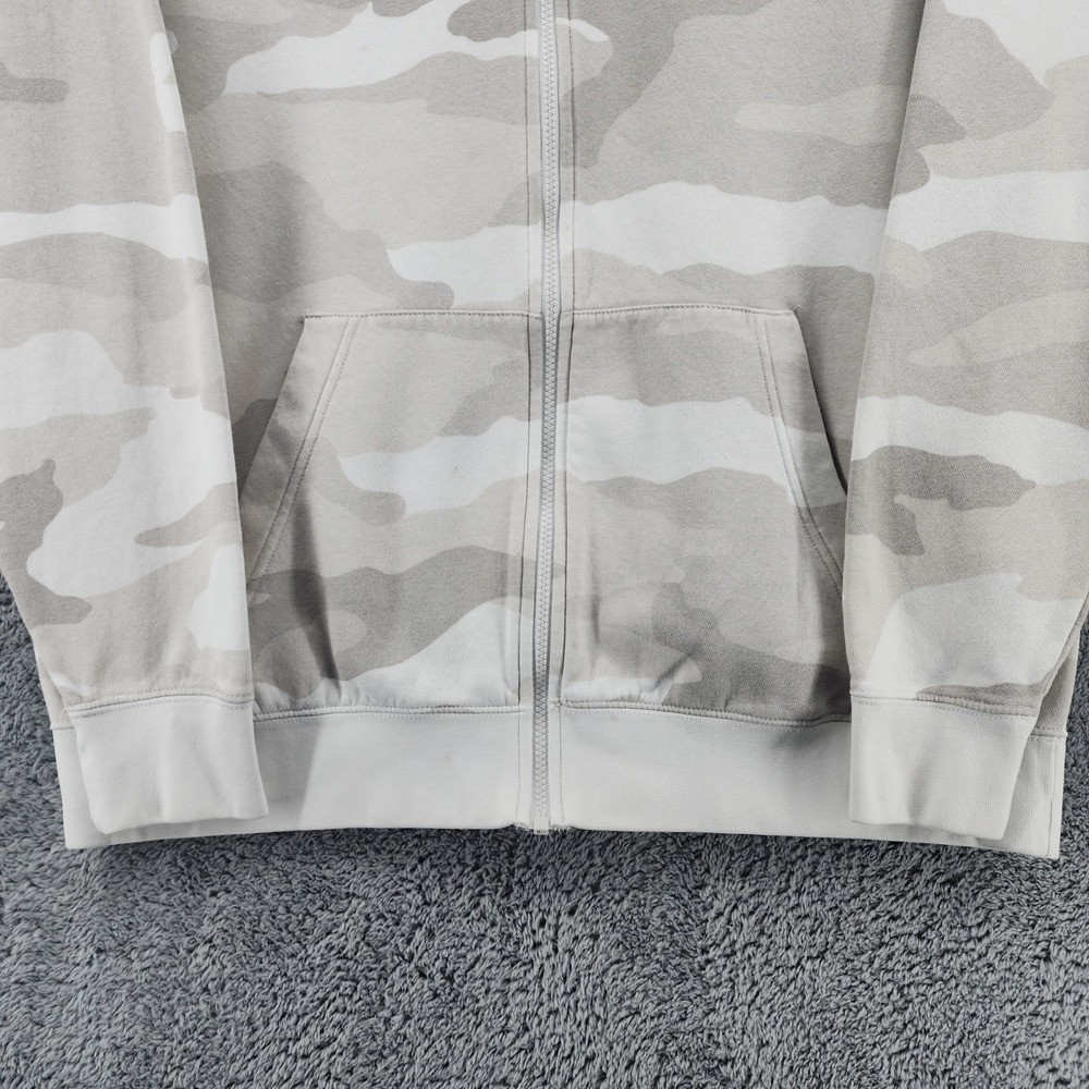 Nike Hoodie Mens XL Camo Club Fleece Full Zip Kangaroo Pocket Logo Streetwear - Picture 3 of 12